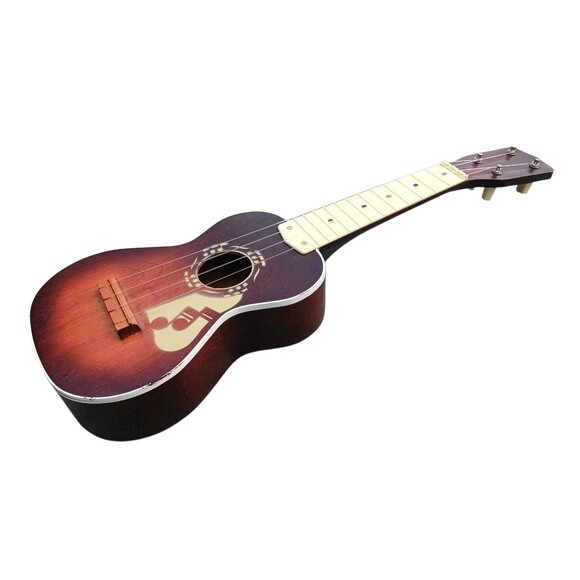 Vintage RARE 1950s Harmony Red Stencil Ukulele Playable 4 String Wooden USA Made - Picture 8 of 12